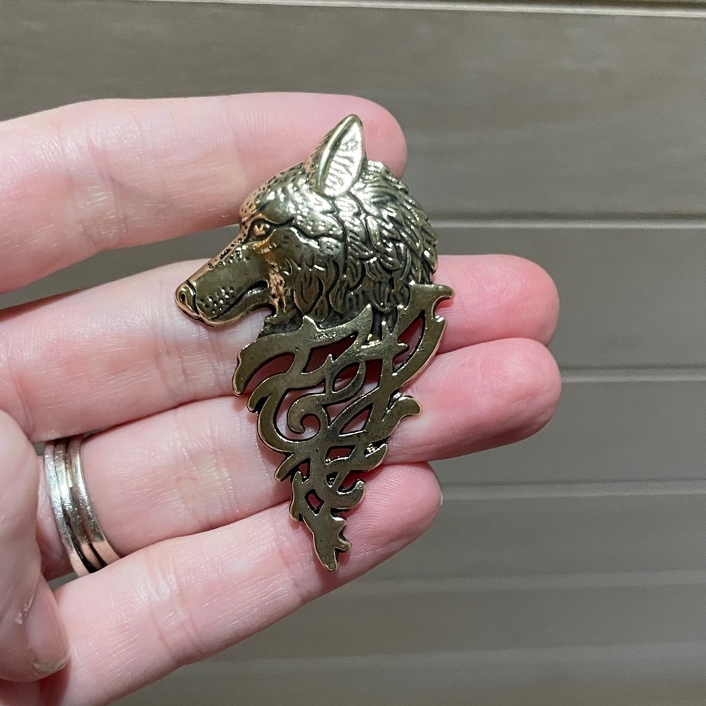 Wolf Brooch